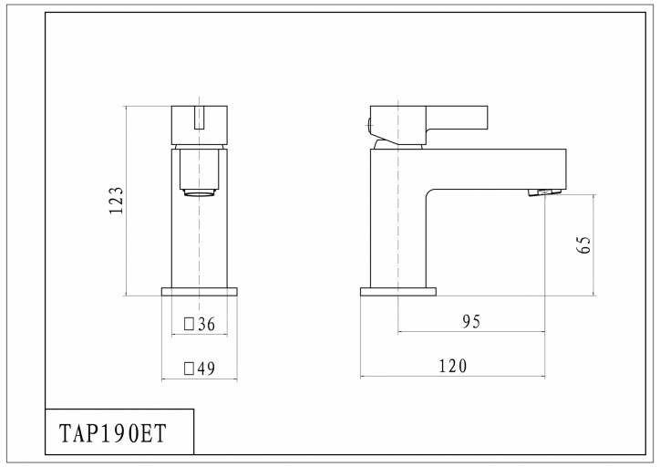 TAP190ET - Technical Drawings