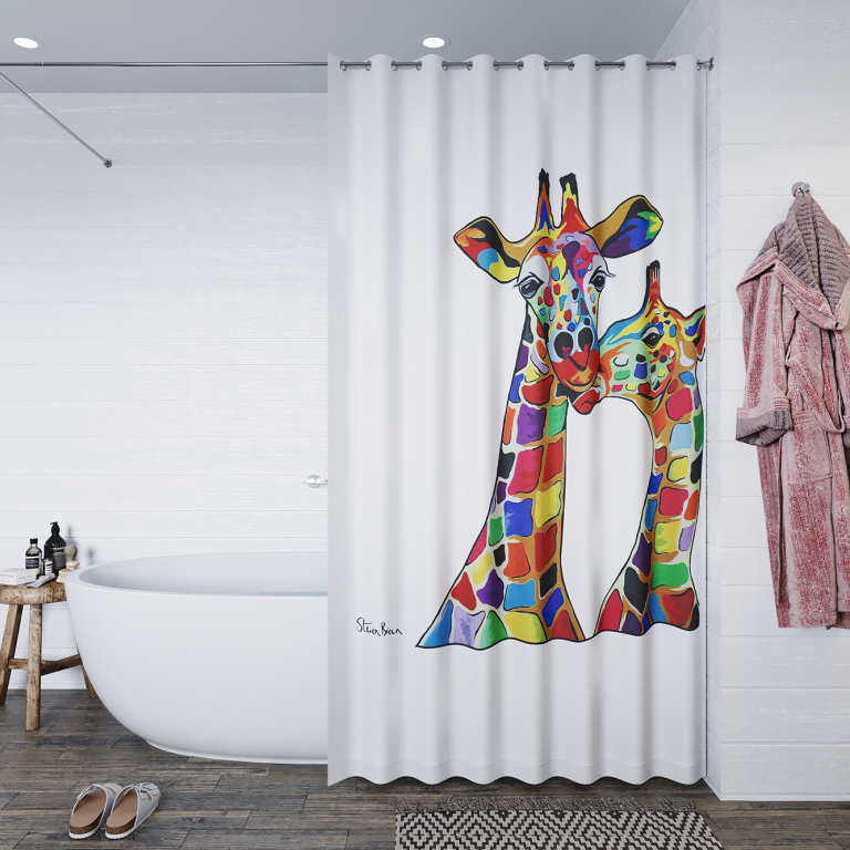AF304122H Francie  And  Josie McZoo Shower Curtain Steven Brown
