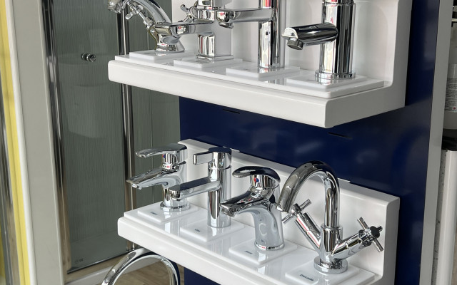 Stylish Bristan Basin Taps on Display
