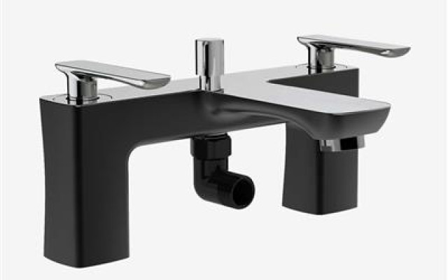 Stylish Black Bath Mixer for Modern Bathrooms