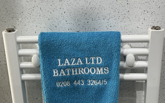 43 - LAZA Bathroom Showroom -  Edmonton - Heated towel rail