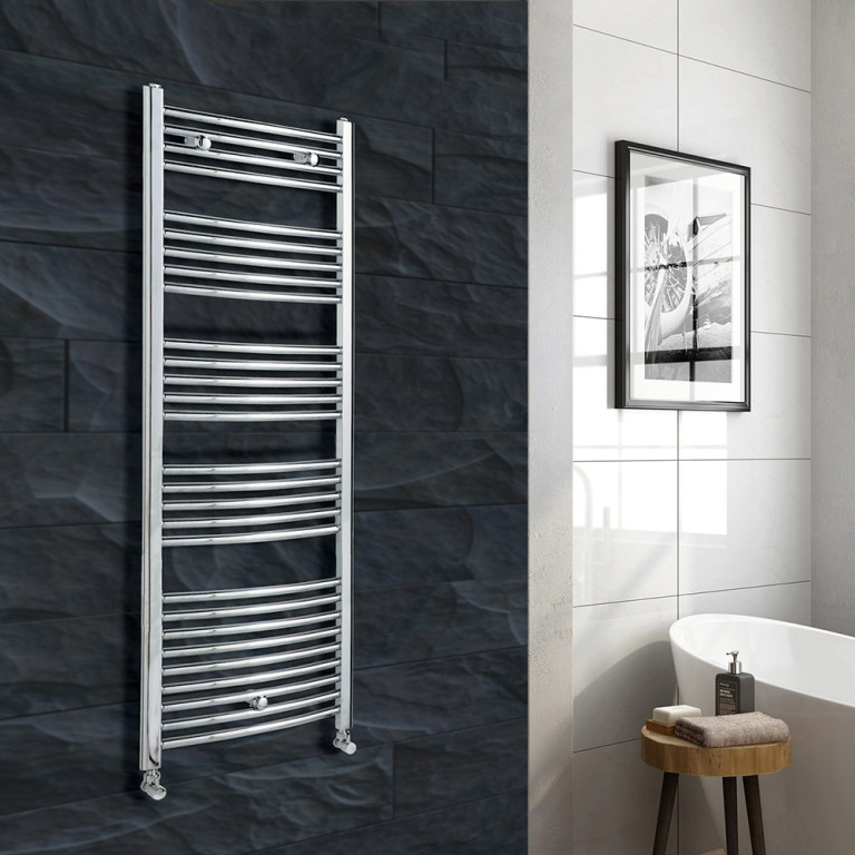 Arley LoCo 700 x 1600mm Chrome Straight Ladder Rail
