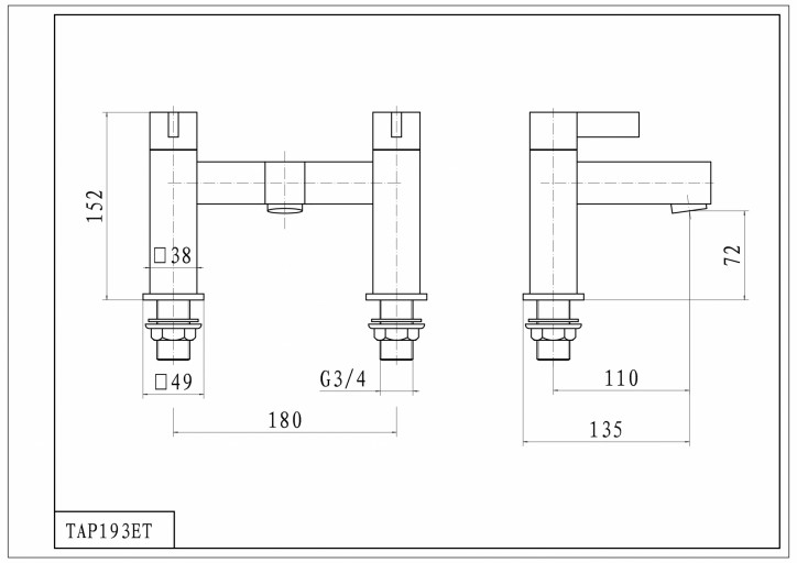 TAP193ET - Technical Drawings