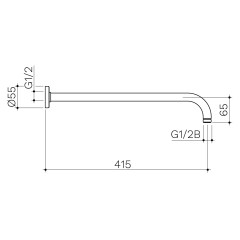 ARMW06CP-Shower-Accessories-Shwr-Parts- And -Accessories-Methven-line