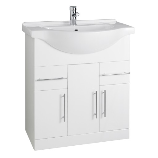 FUR610IM With RWF75BASIN - Impakt 750mm Cabinet With Basin Image With Taps