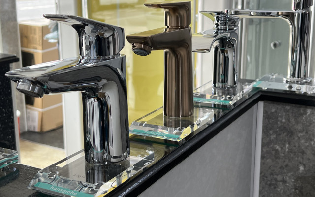 Stylish Hansgrohe Basin Taps on Display